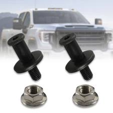 2X Tail Gate Tailgate Latch Striker Bolts For 1999-06 Chevy Silverado GMC Sierra