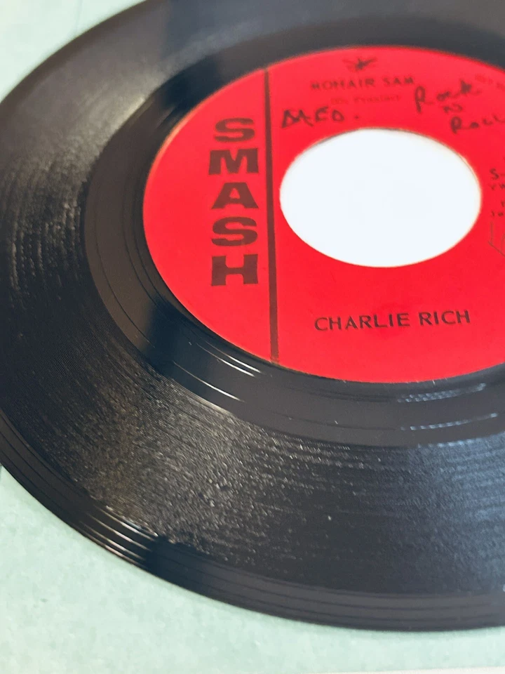 Charlie Rich (Mohair Sam/I Washed In Muddy Water) 7" [Smash, 1965, Canada] VG - Image 3 of 4
