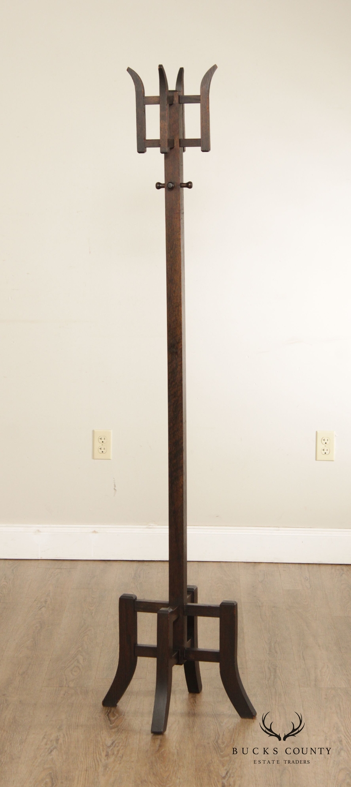Antique Mission Oak Coat Rack eBay