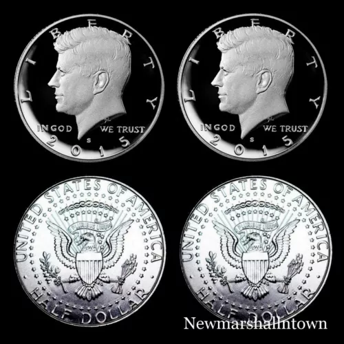 2015 P+D+S+S  Kennedy Mint Silver & Clad Proof Set ~ PD Coins from Mint Rolls