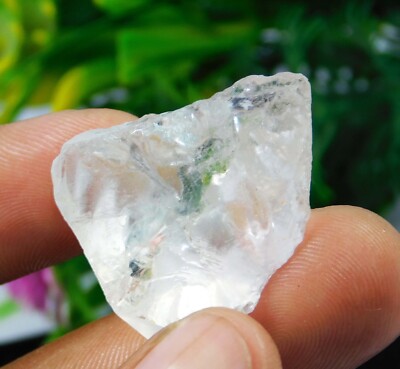 Natural CT White Topaz Crystal Rough Rock Specimen Loose Gemstone 