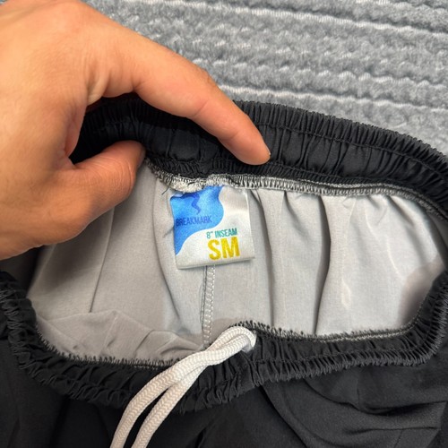 Pantalones Cortos Breakmark Hombre 23W Negro 8 Entrepierna Cordón Atlético Correr Gimnasio - Imagen 5 de 9