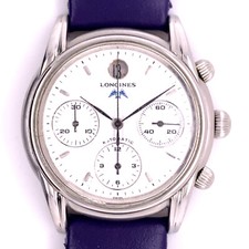 Cronografo Longines L4.661.4 con cinturino di carica, ottime condizioni!