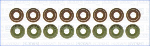 57038300 AJUSA Seal Set, valve stem for EUNOS,FORD USA,GEO,HAIMA (FAW),KIA,MAZDA
