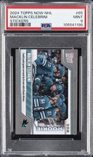 2024 TOPPS NOW NHL STICKERS #65 MACKLIN CELEBRINI PSA 9