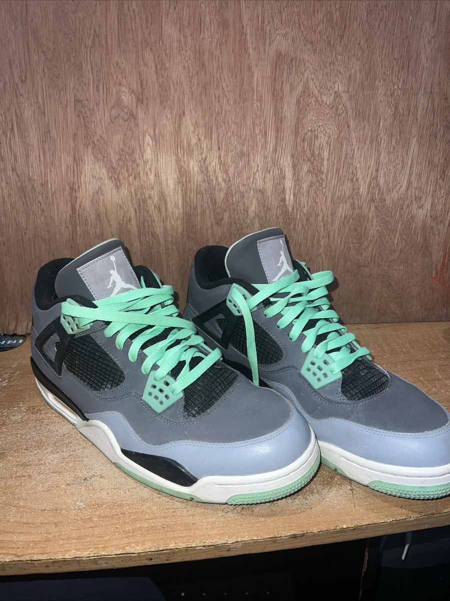 Nike Air Jordan 4 Retro Green Glow 308497-033 Men's Size 13 Nike Air Jordan 4 Retro Green Glow 308497-033 Men's Size 13