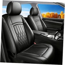 Car Seat Covers Compatible with Kia Soul For Soul 2010-2026 Full Set-Black-02