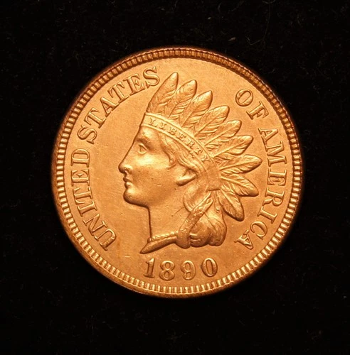 1890 Indian Head Cent  UNC