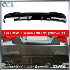 Für BMW 3er E90 E91 05-12 Stoßfänger Diffusor Blende Glänz Sport Heckdiffusor