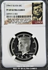 1994 S 50C SILVER Kennedy Proof Half Dollar Near Perfect NGC PF69UC *5484
