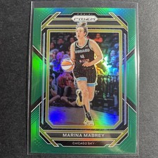2023 Panini Prizm WNBA Green Prizm #124 Marina Mabrey