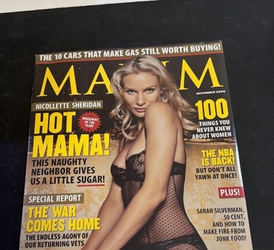 MAXIM MAGAZINE NOVEMBER 2005 Nicolette Sheridan EX