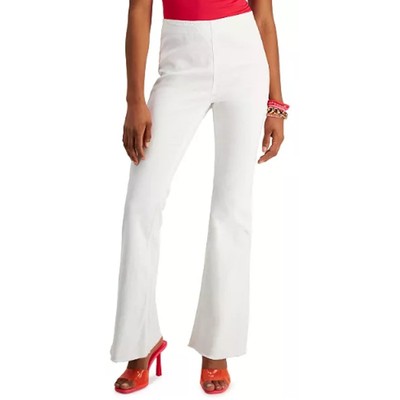 NEW Tinseltown White Pull On flare Pants Size 3 / 26 Casual Retro Jeans NWT