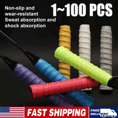 Tennis Racket Grip Tape Anti Slip Absorbent Badminton Pickleball Overgrip Lot