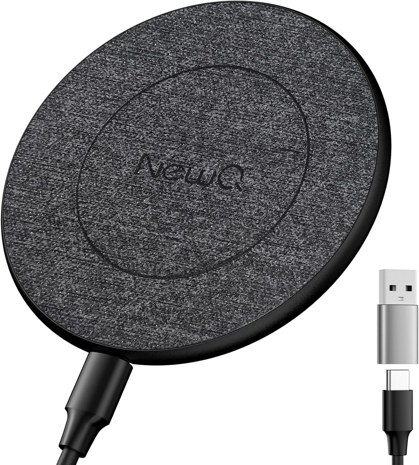 NewQ 15W Fast Wireless Charging Pad Compatible with iPhone 15 14 13 12 11 X