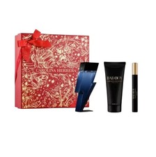 Image of Carolina Herrera BAD BOY Gift Set 50ml Eau De Toilette 10ml EDT 100ml Shower gel