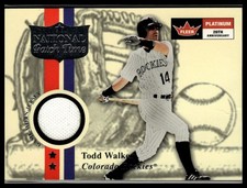 2001 Fleer Platinum #NNO Todd Walker National Patch Time Mem