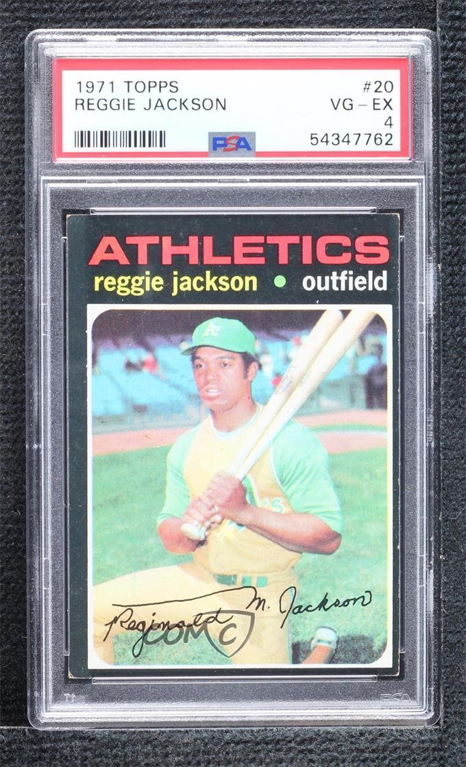1971 Topps Reggie Jackson #20 PSA 4 HOF 4q5