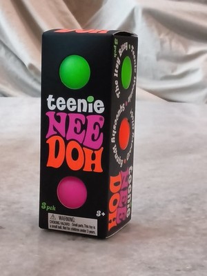 Schylling NeeDoh 3 Pack Mini Nee Doh Squeeze Squishy Groovy Glob Stress Balls