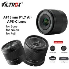 VILTROX AF 15mm F1.7 Auto Focus Air APS-C Prime Lens for Sony Fuji Nikon Cameras