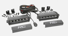 Sd Rough Country 6 Black Series Single Row Cree Led Light Bars Pair