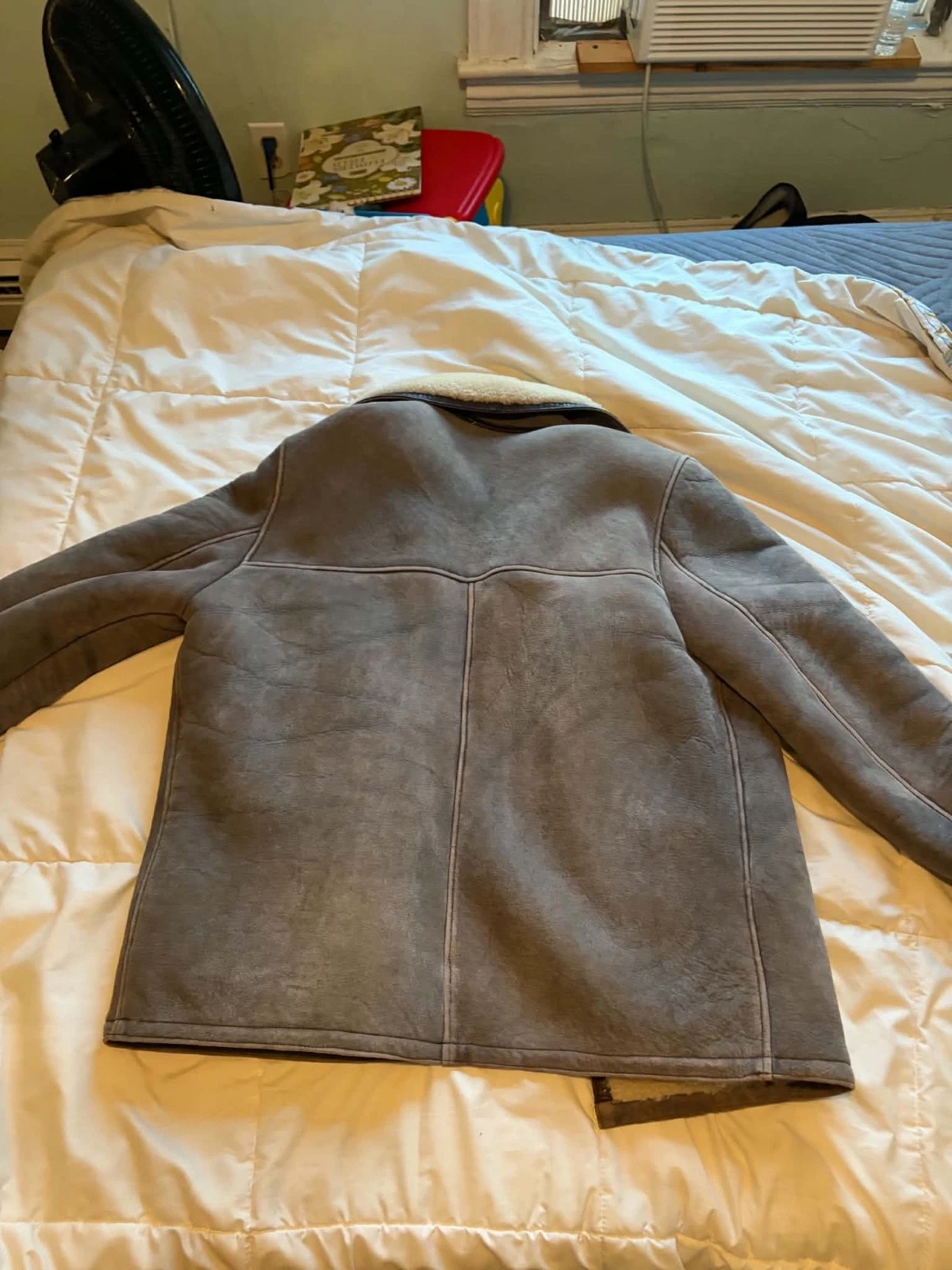 # Vintage "Marlboro Man" Style Men's Genuine Shearling Rancher Coat image 2