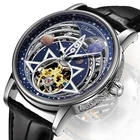 luxury Mens starry sky Dial Automatic Mechanical Watch Alloy Self-winding Gift