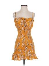Flynn Skye Women Yellow Casual Dress S