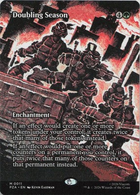 Doubling Season Borderless M Teenage Mutant Ninja Turtles Source Material 11 NM