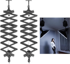 2Packs 2M/78.7Inch Drop Pantograph for Studio Ceiling Rail System Pantograph Stu