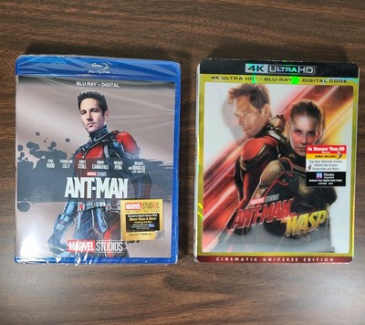 NEW AntMan + Ant Man and The Wasp (4K Ultra HD + Blu-Ray + Digital) w/ Slipcover