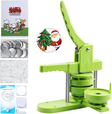 Button Maker Machine 75mm 3 in Installation-Free, DIY Button Pin Maker Machine