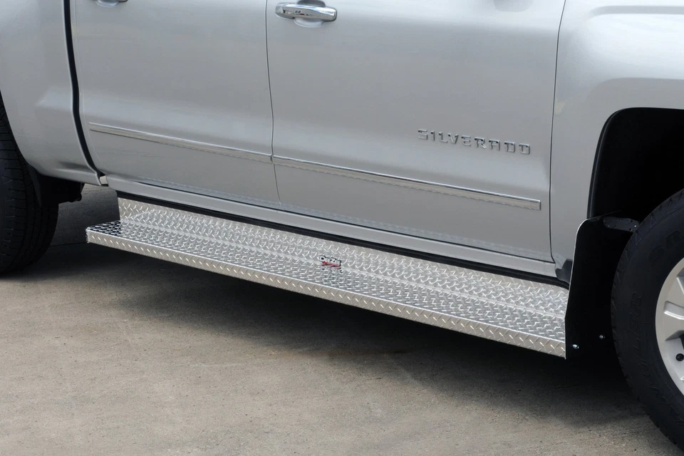 For Chevy Express 3500 09-21 Dee Zee DZ1034 6" Brite-Tread Silver Running Boards - Image 3 of 4