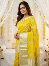 Indian Saree Blouse Wedding Party Wear, Bollywood Ethnic Pakistani Design