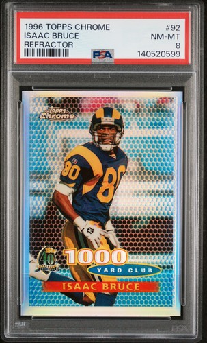 1996 Topps Chrome Isaac Bruce #92 card