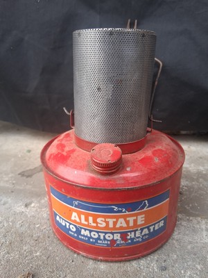 Vintage 1950s Allstate Car Heater Old Portable Kerosene Car Heater Sears  Roebuck