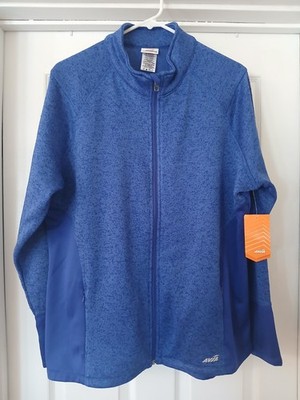 Avia Sweater Fleece Full Zip Active Jacket Women's XXL(20 )NWT  Purple Pockets
