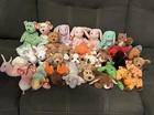 Lot 27 Vintage TY Beanie Babies Plush Animals 1990’s