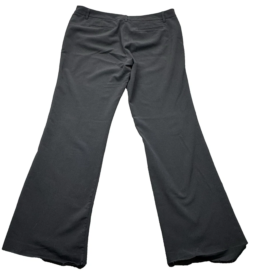 Pantalones de vestir negros Star City Logan para mujer 15 pierna acampanada ropa clásica de oficina para carrera Foto 3 de 4