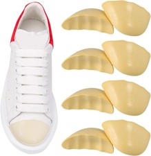 4 Pairs Shoe Toe Filler Inserts for Loose Shoes, Memory Foam Cushion Pads for