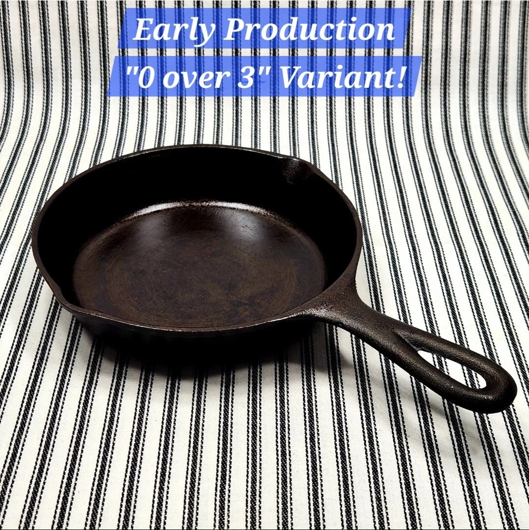 Vintage Cast Iron Skillet, LODGE (3-Notch Ring) (c. 1940s-1950s) ~ RESTORED!
Opens in a new windo
