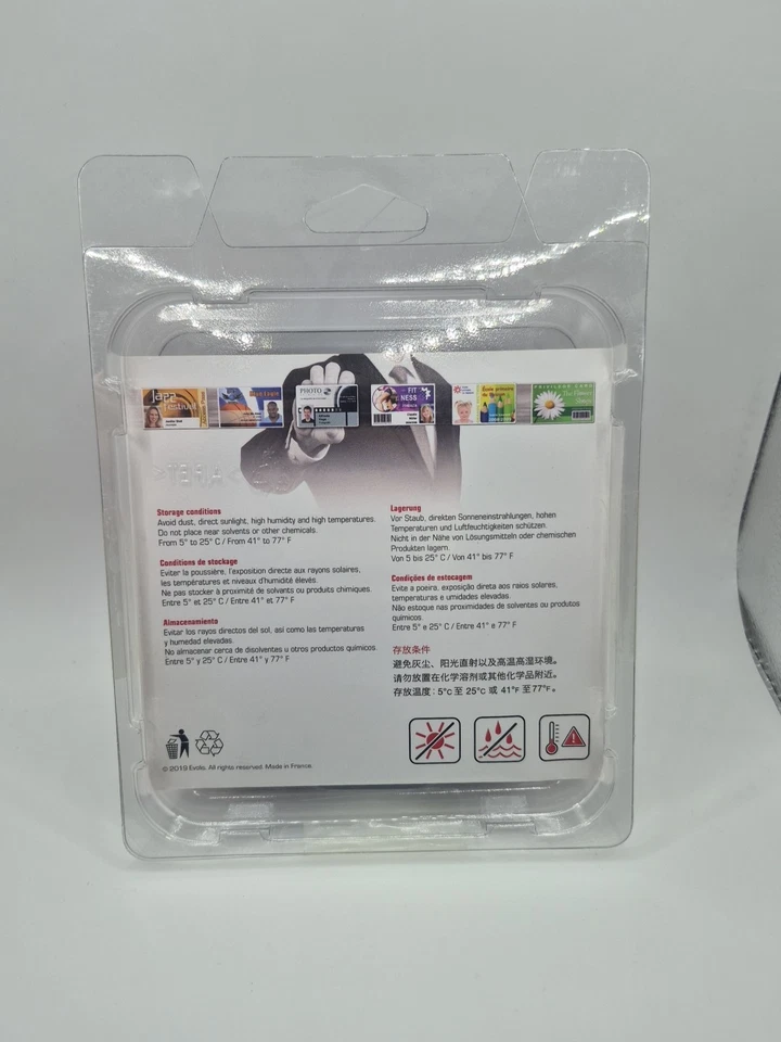 Cinta de color genuina Evolis Badgy 100/200 CBGR0100C YMCKO - 100 impresiones - NUEVA Foto 2 de 4