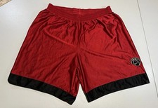 vtg MADE IN USA Nike Team Sports Basketball Shorts Red Black Dazzle Mens XL 90s