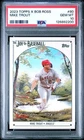 #80 MIKE TROUT LOS ANGELES ANGELS 2023 TOPPS X BOB ROSS PSA 10