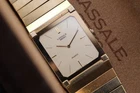 Vintage 1980s Seiko Lassale 6730-5739 Ultra-Slim Mens Quartz Tank Watch Working