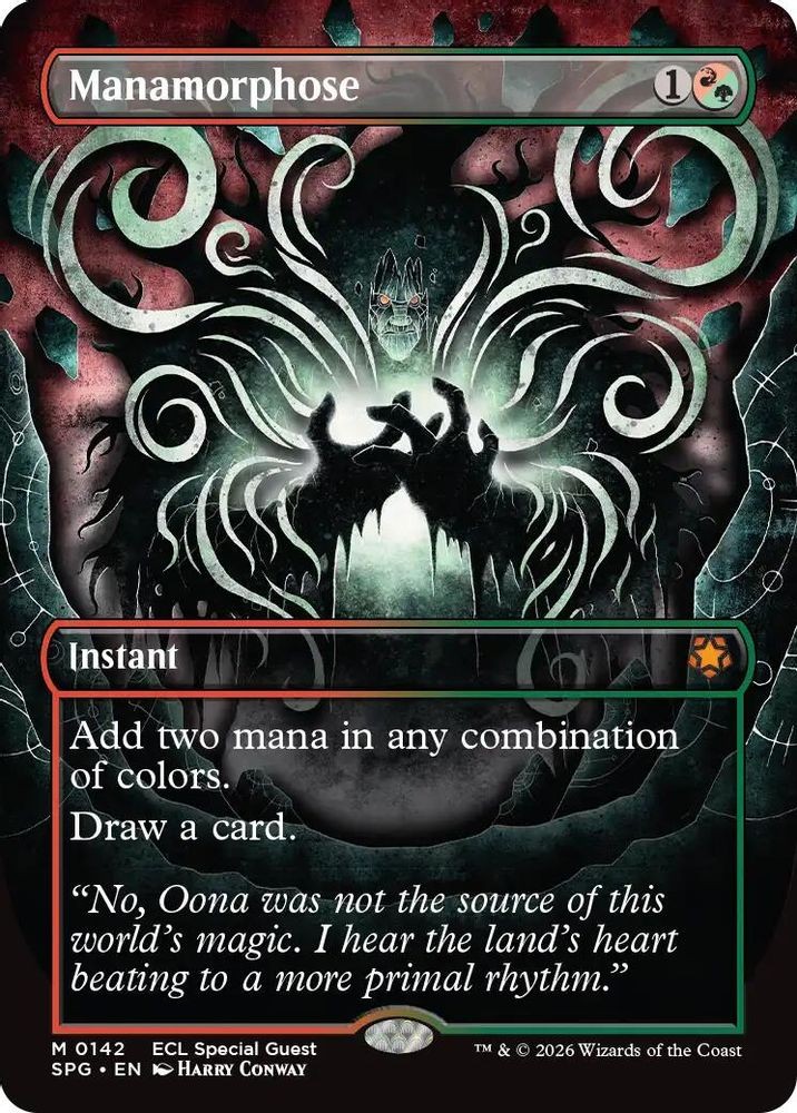 Manamorphose (Borderless) SPG Special Guests 142 Mythic NM MTG