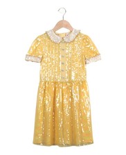 Gucci Girls Short Sleeve Sequined Dress