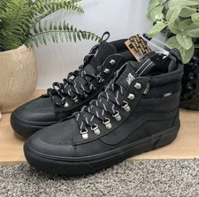 New Vans SK8 High MTE Mens Size 9.5 Wms Sz 11 Leather Waterproof Winter Boots 