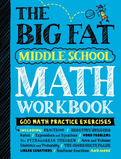Big Fat Middle School Math Workbook : 600 Math Practice Exercises by Editors ... - Image 3