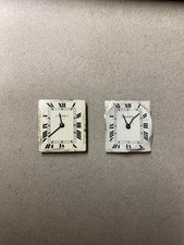 2 Alte Cartier Uhrwerke Handaufzug Vintage Uhr Tank ? Defekt Ersatzteil 